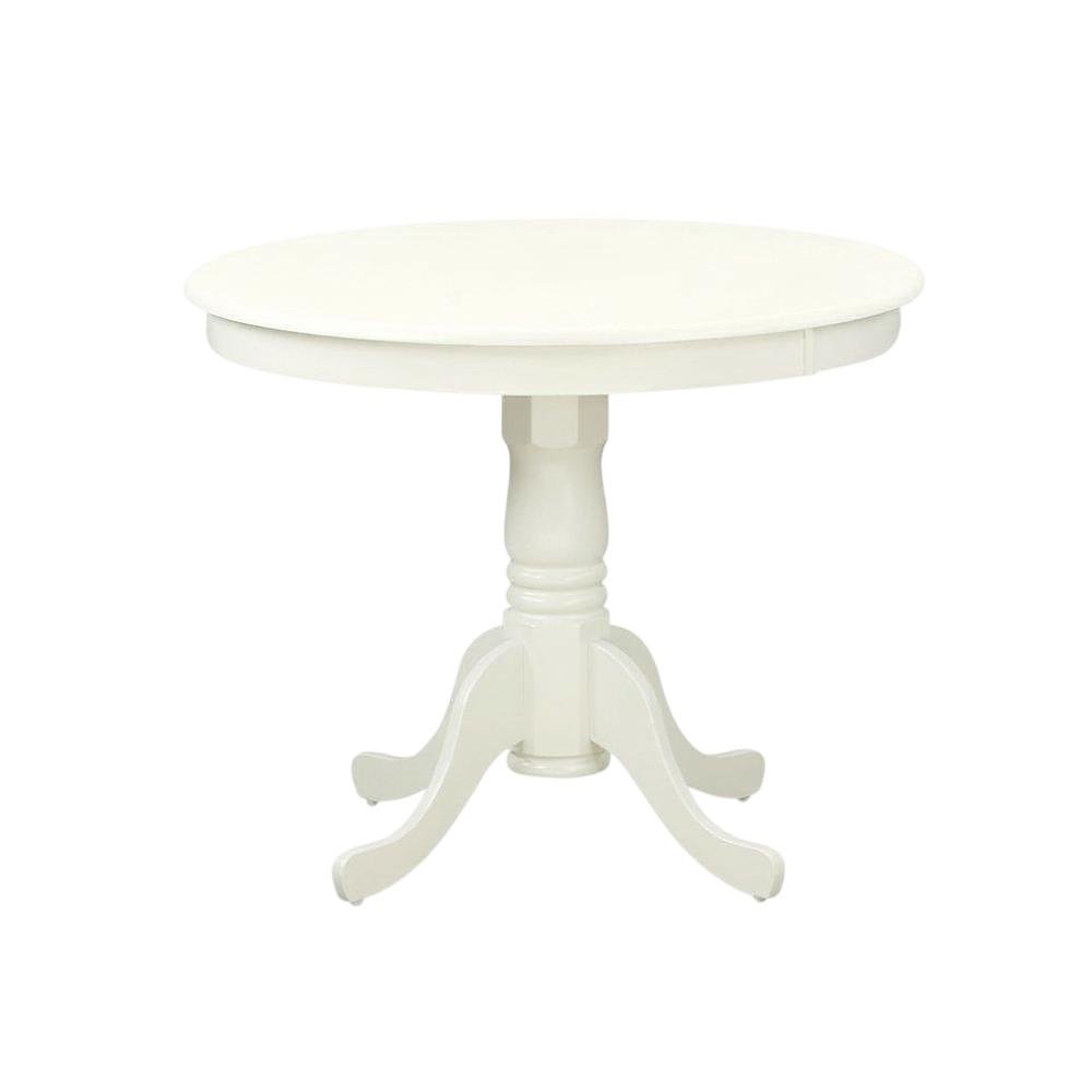 Elegant Round Small Dining Table – White Finish, Ideal for 2 or 4