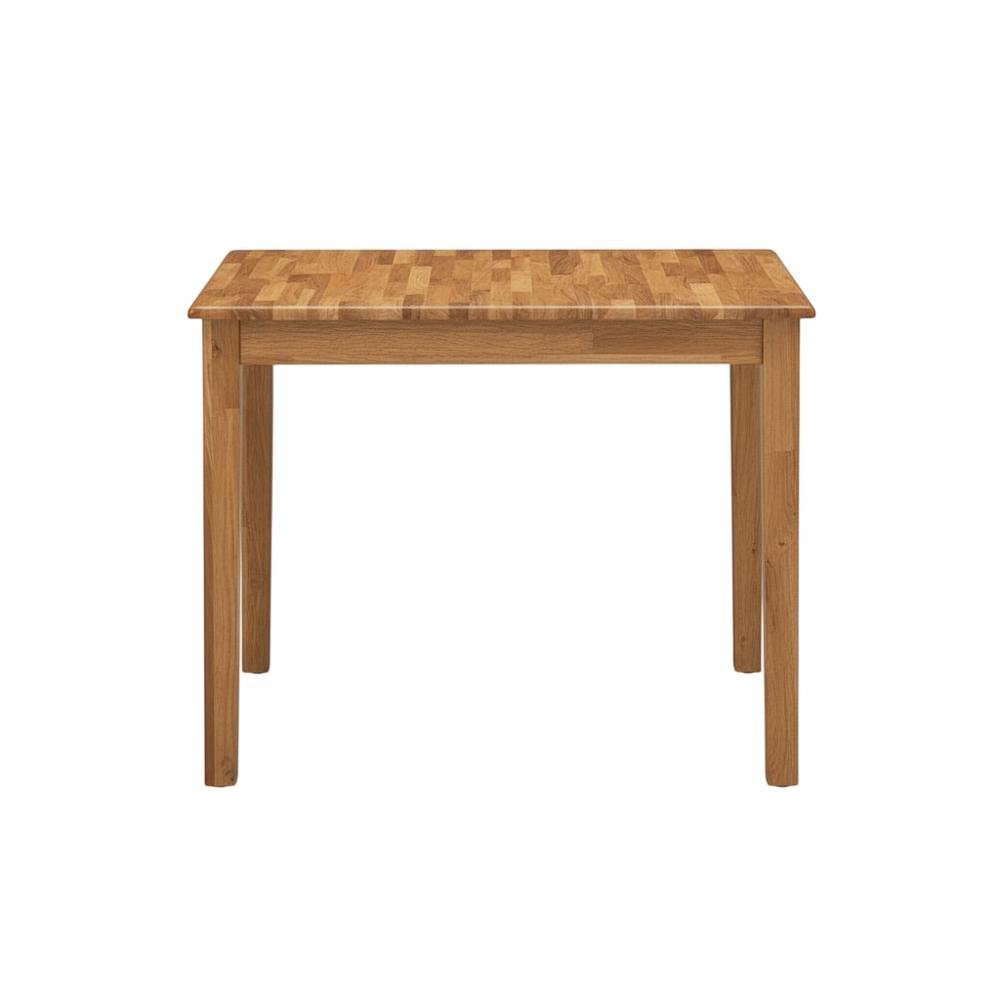 Rectangular Dinner Table, Natural Finish Wood, Small 4-Leg Kitchen Dinette