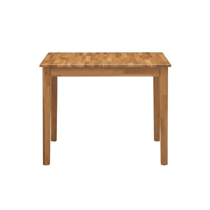 Rectangular Dinner Table, Natural Finish Wood, Small 4-Leg Kitchen Dinette