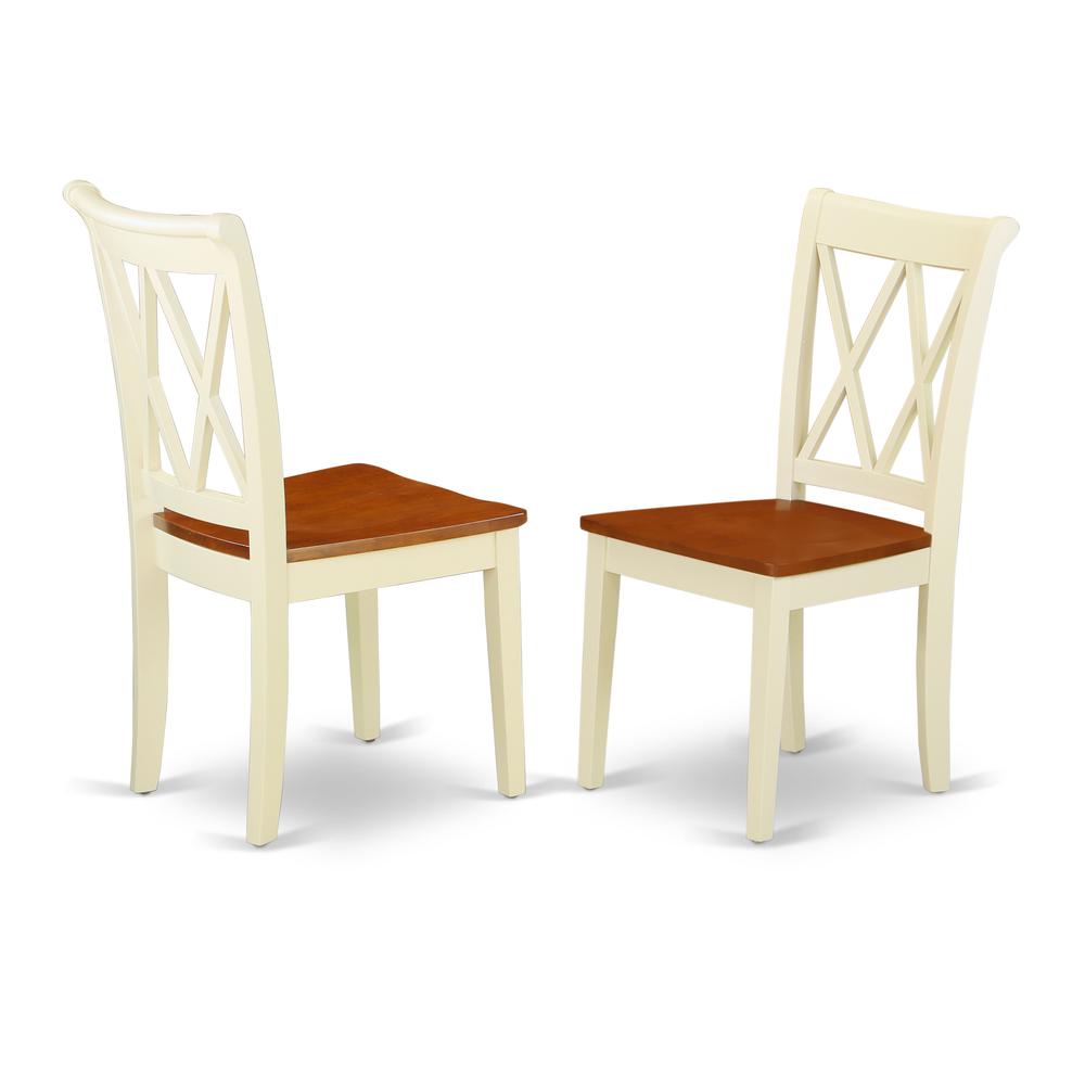 Dining Room Set Buttermilk & Cherry, MZCL5-WHI-W