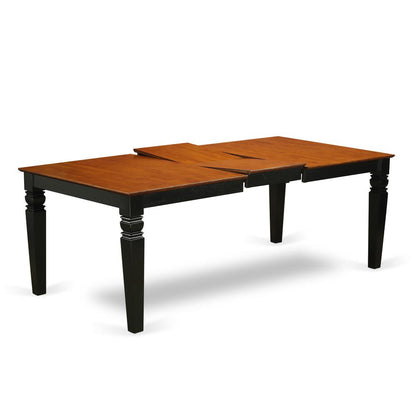 LGNI5-BCH-C 5 Pc Kitchen Tables and chair set with a Dining Table and 4 Kitchen Chairs in Black and Cherry