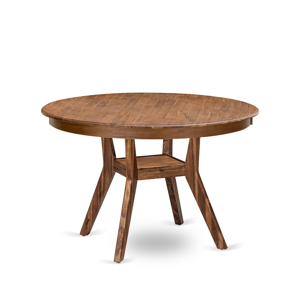 7-Piece Modern Dining Set Consist Of A Modern Table, 6 Grey Modern Dining Chair