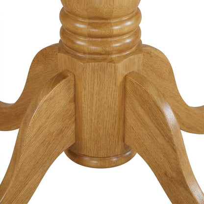 Solid Wood Round Small Kitchen Table & Chairs 3-Piece Dining Set