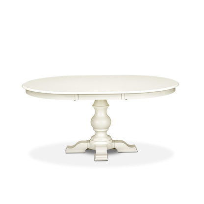 5-Piece Dining Room Table Set, Linen White