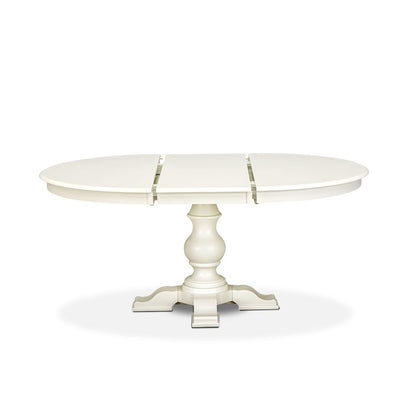 5-Piece Dining Room Table Set, Linen White