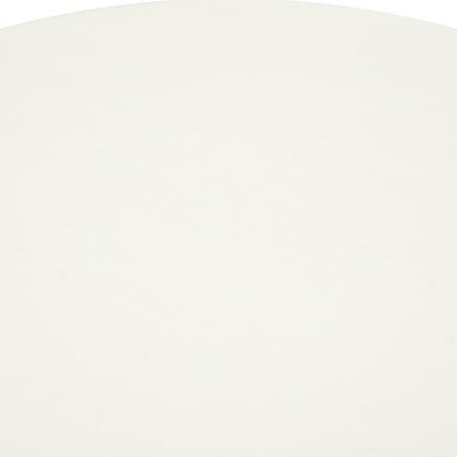 Solid Wood Round Kitchen Table & Chairs 3-Piece Dining Set, Linen White