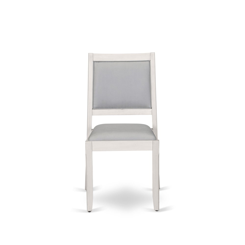 5 Pieces Extendable Dining Set, Antique White