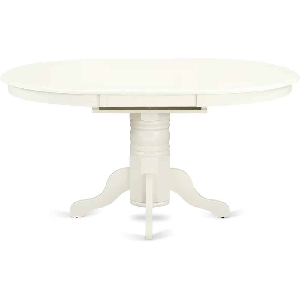 White 5 Pc Kitchen Table Chairs Set of 4, Solid Wood Breakfast Nook