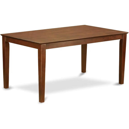 Solid Wood Dining Table with Chairs and Bench, Kitchen Set for 6 People