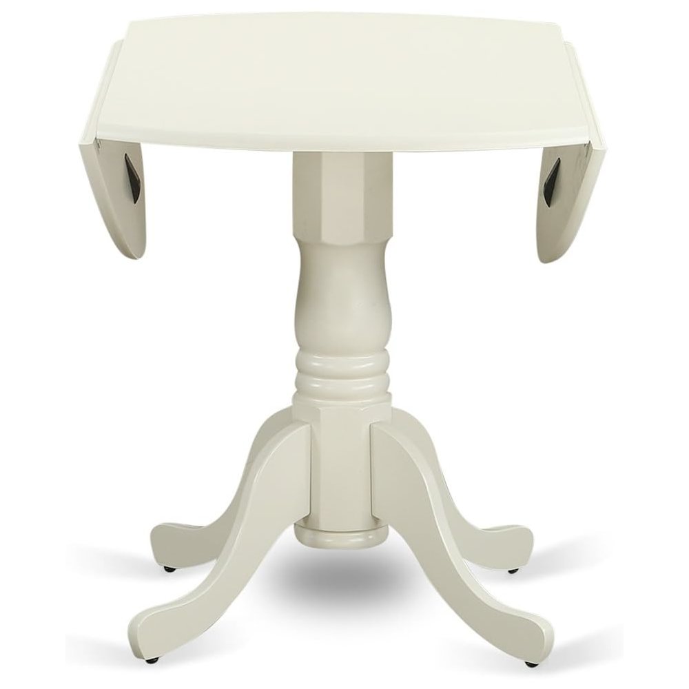 5 Piece Dining Table Set for 4 with White Kitchen Table and Chairs