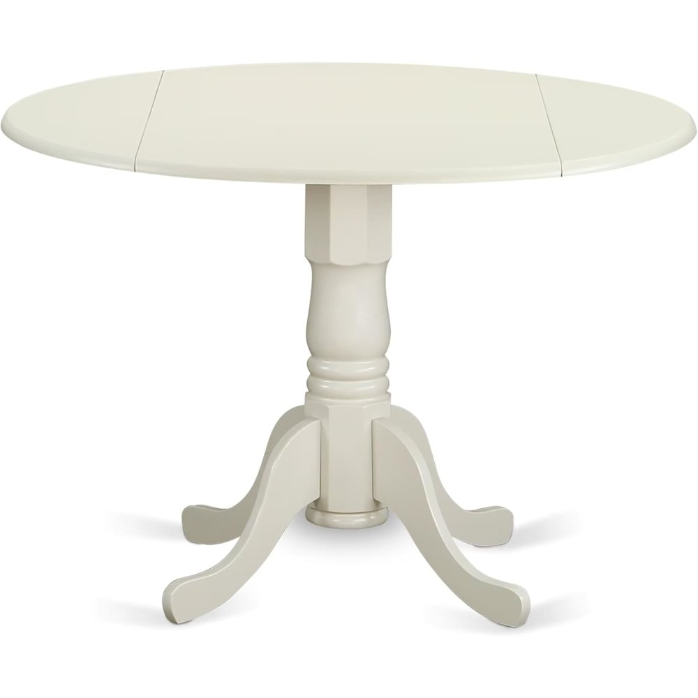 5 Piece Dining Table Set for 4 with White Kitchen Table and Chairs
