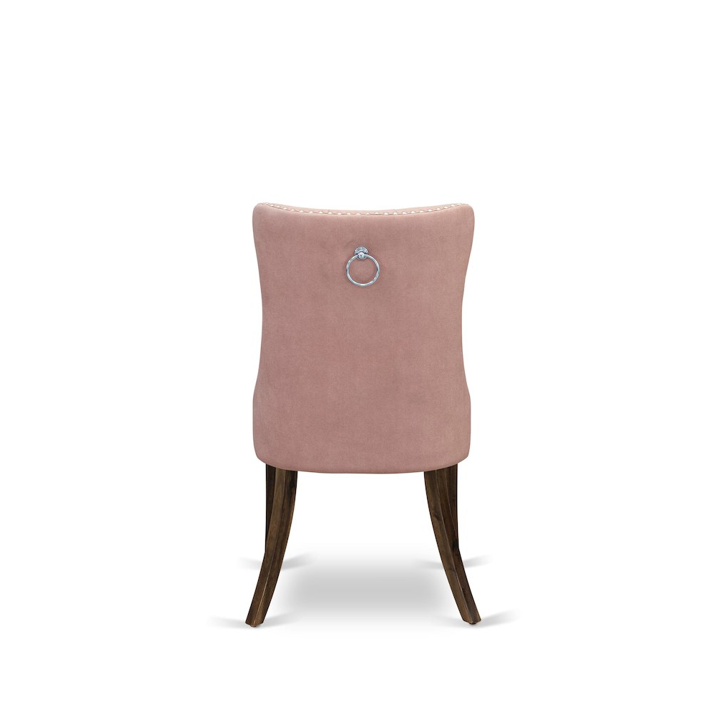 5 Piece Dining Room Furniture Set Consists of a Round Solid Wood Table