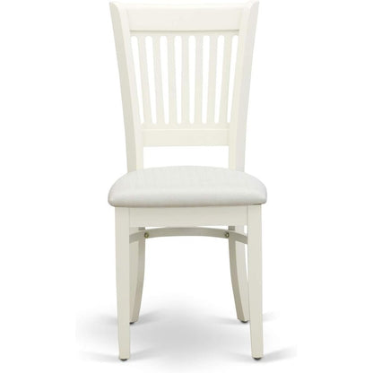 5 Piece Dining Table Set for 4 with White Kitchen Table and Chairs