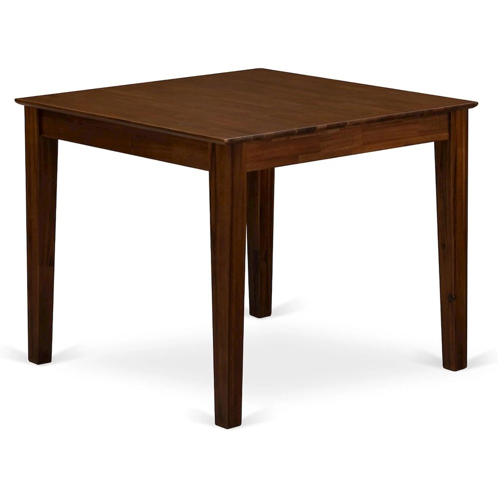 Small Square Wood Kitchen Table, Natural Finish, Dining Nook Furniture