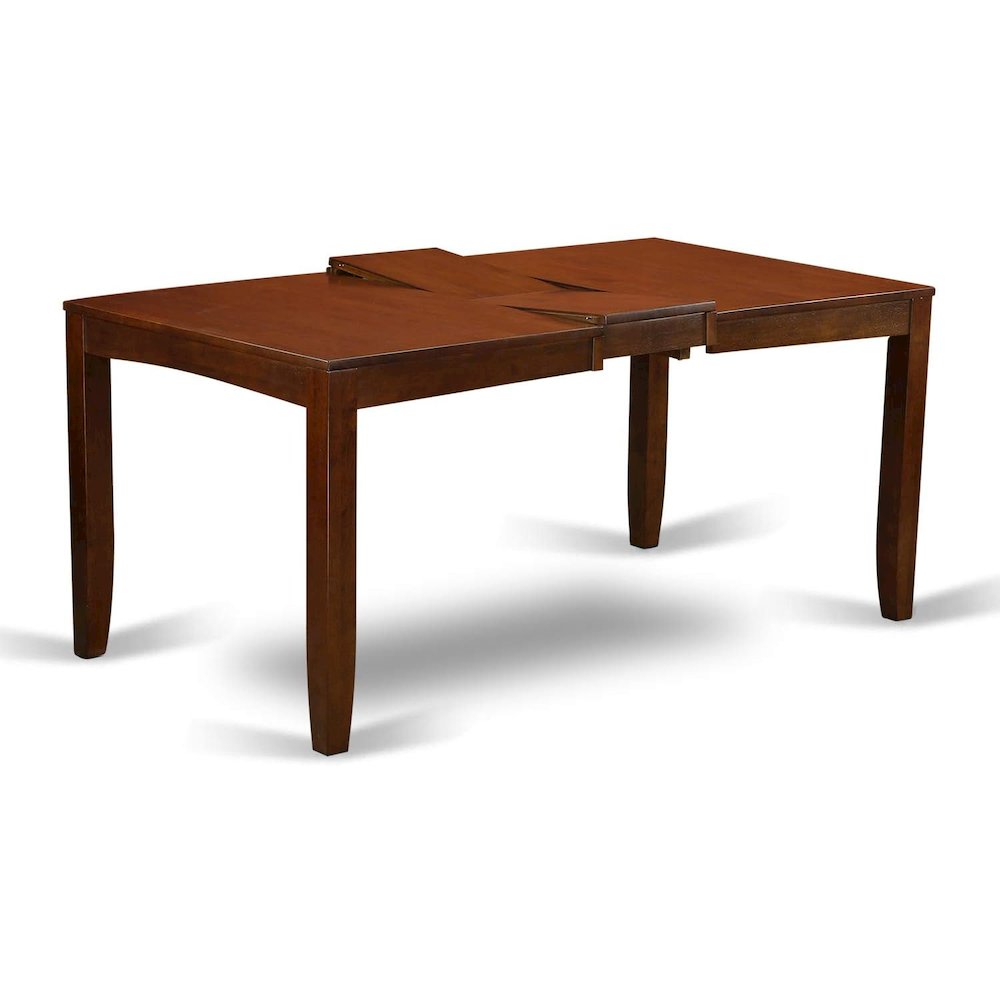 Espresso Kitchen Table and Chairs Set, 7 Pc Dining Table Set for 6
