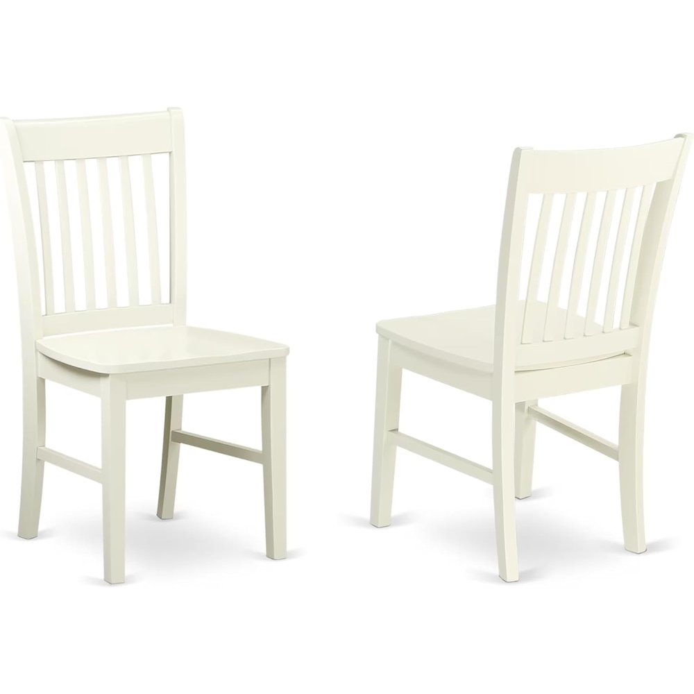 White 5 Piece Dining Table Set for 4 with Chairs and Kitchen Table