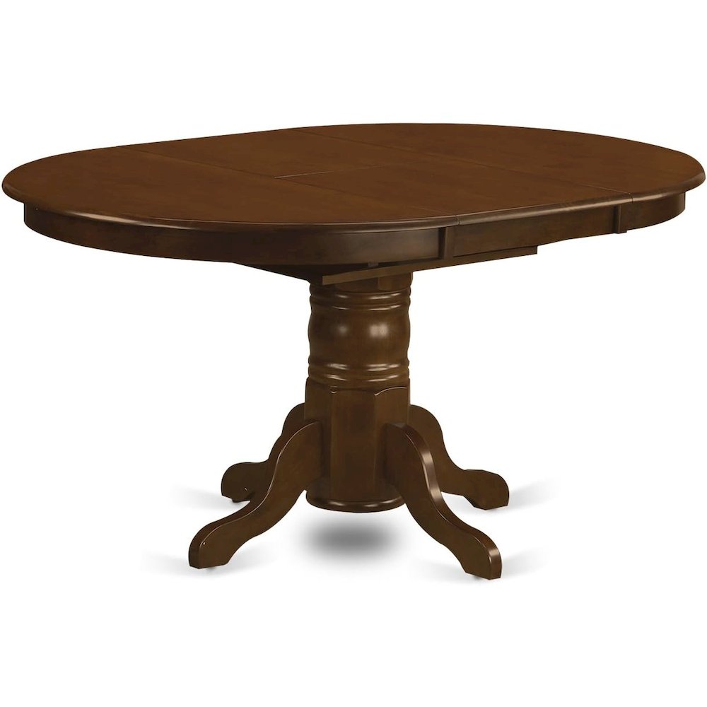 Solid Wood 5 Pc Dining Table Set with 4 Chairs, Brown Kitchen Seating