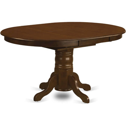 Solid Wood 5 Pc Dining Table Set with 4 Chairs, Brown Kitchen Seating