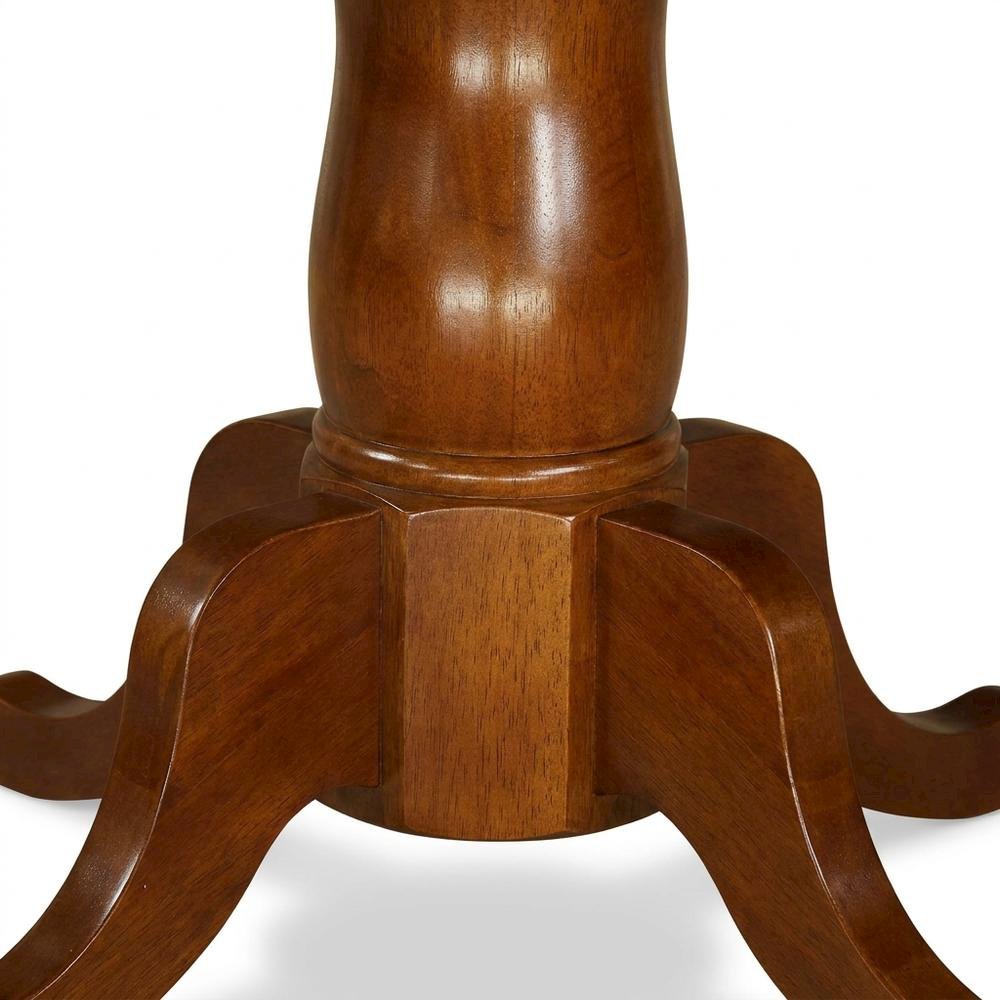Elegant Oval Dining Table – Solid Wood Round Dining Table for 6