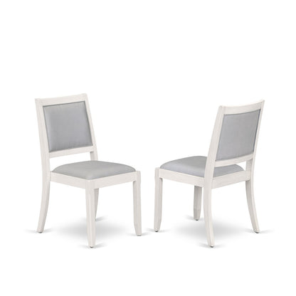 5 Pieces Extendable Dining Set, Antique White