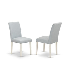 Solid Wood Linen Upholstered Modern Farmhouse Dining Chairs, Set of 2