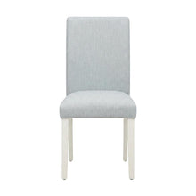 Solid Wood Linen Upholstered Modern Farmhouse Dining Chairs, Set of 2