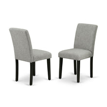 Upholstered Parsons Dining Chair with High Back for Dining Room, Black, Set of 2