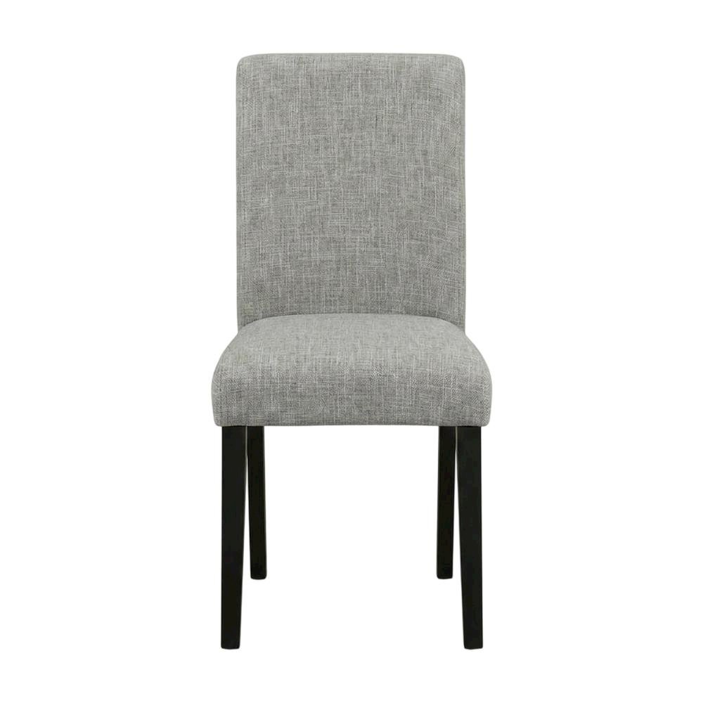 Upholstered Parsons Dining Chair with High Back for Dining Room, Black, Set of 2