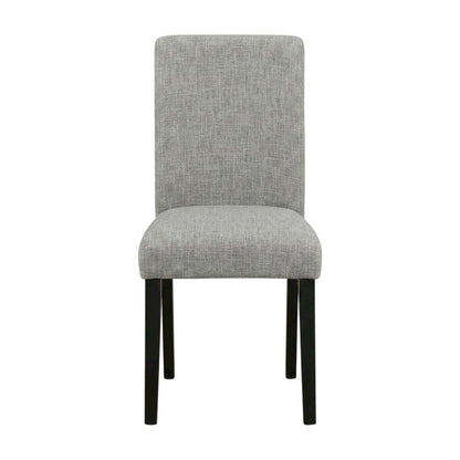Upholstered Parsons Dining Chair with High Back for Dining Room, Black, Set of 2