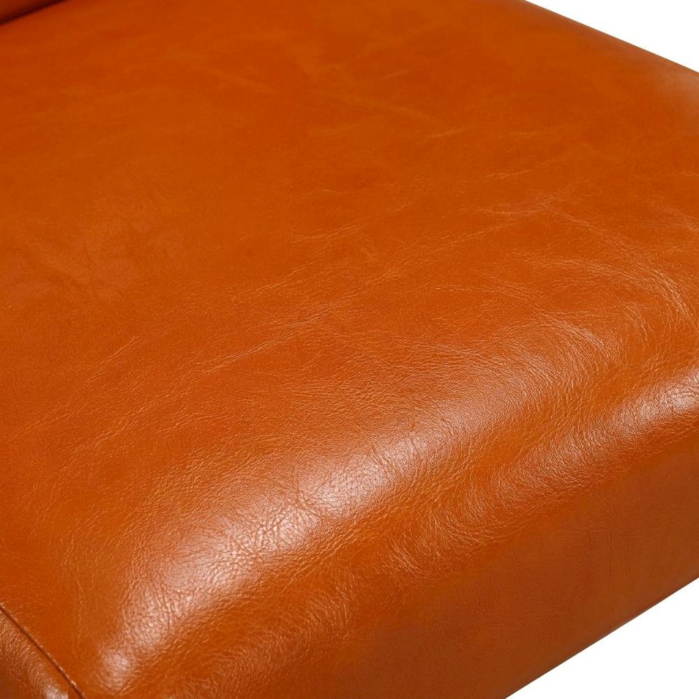 Faux Leather-Upholstered High-Back Parsons Chair for Dining Room, Set of 2