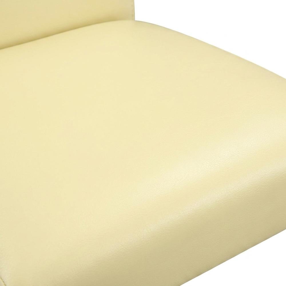 Faux Leather Upholstered Parsons Dining Chair for Kitchen or Dining Room, Set of 2