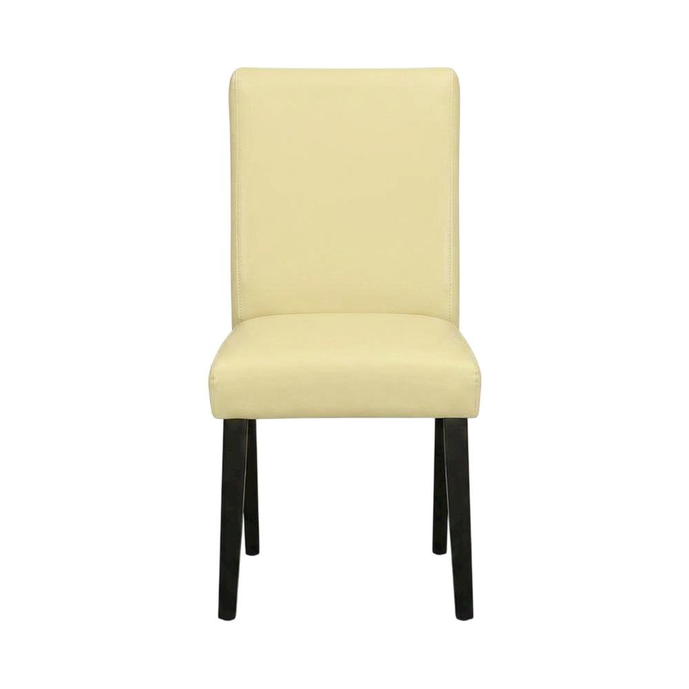 Faux Leather Upholstered Parsons Dining Chair for Kitchen or Dining Room, Set of 2