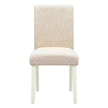 Linen-Upholstered Parsons Dining Chair with High Back for Kitchen Table, Set of 2