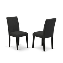 Linen-Upholstered Parsons Dining Chairs with Solid Wood Frame, Set of 2