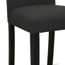 Linen-Upholstered Parsons Dining Chairs with Solid Wood Frame, Set of 2