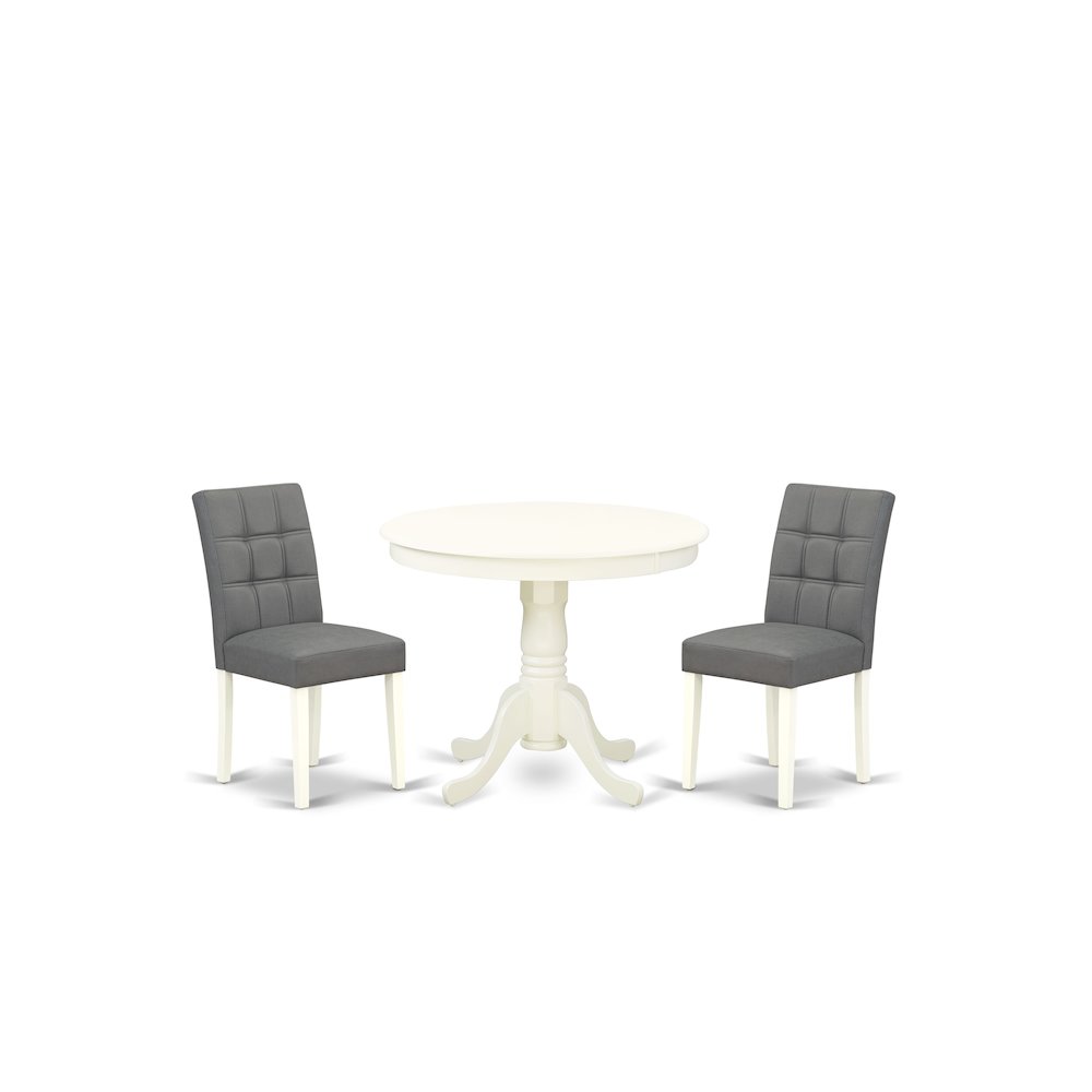 3 Piece Kitchen Table Set consists A Wooden Table