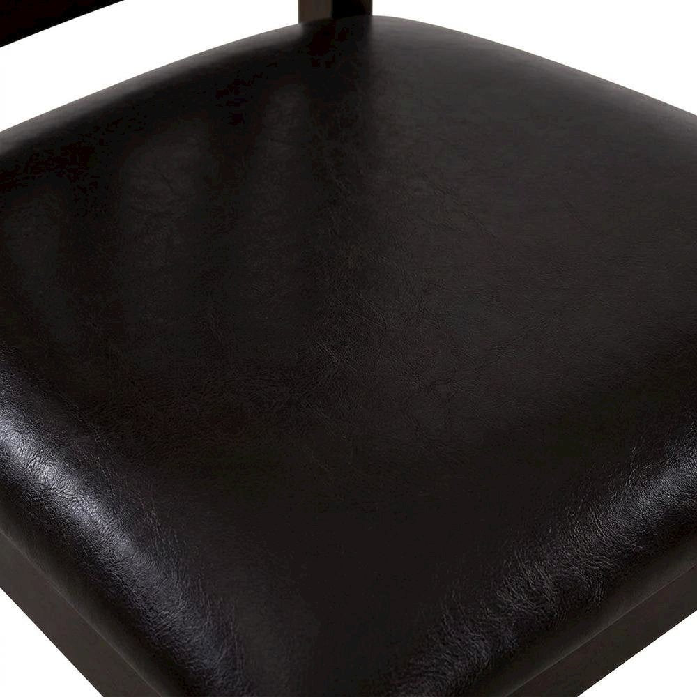 Faux Leather Upholstered Wooden Dining Chairs for Dining Room, Set of 2