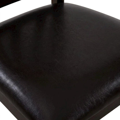 Faux Leather Upholstered Wooden Dining Chairs for Dining Room, Set of 2