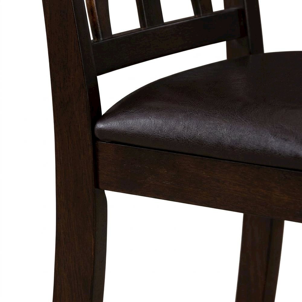 Faux Leather Upholstered Wooden Dining Chairs for Dining Room, Set of 2