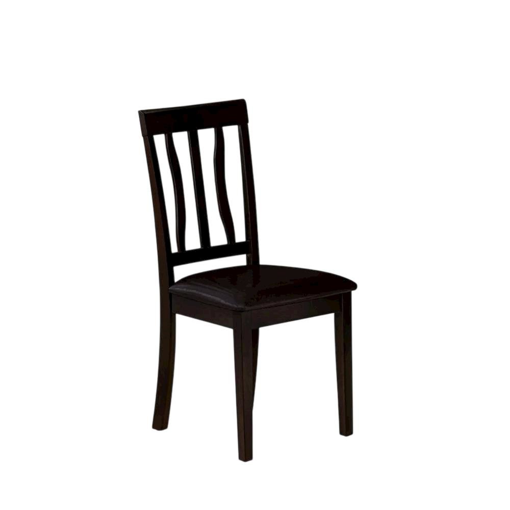 Faux Leather Upholstered Wooden Dining Chairs for Dining Room, Set of 2