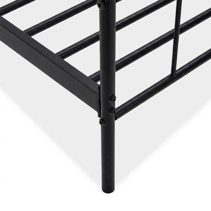 Solid Wood Canopy Bed with Metal Frame, Full Size Canopy Bed Frame