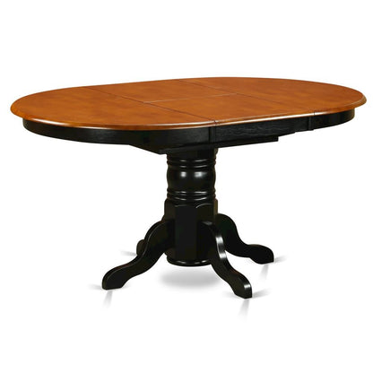 Elegant Oval Dining Table Set – 6 Chair Dining Table with Extendable Leaf