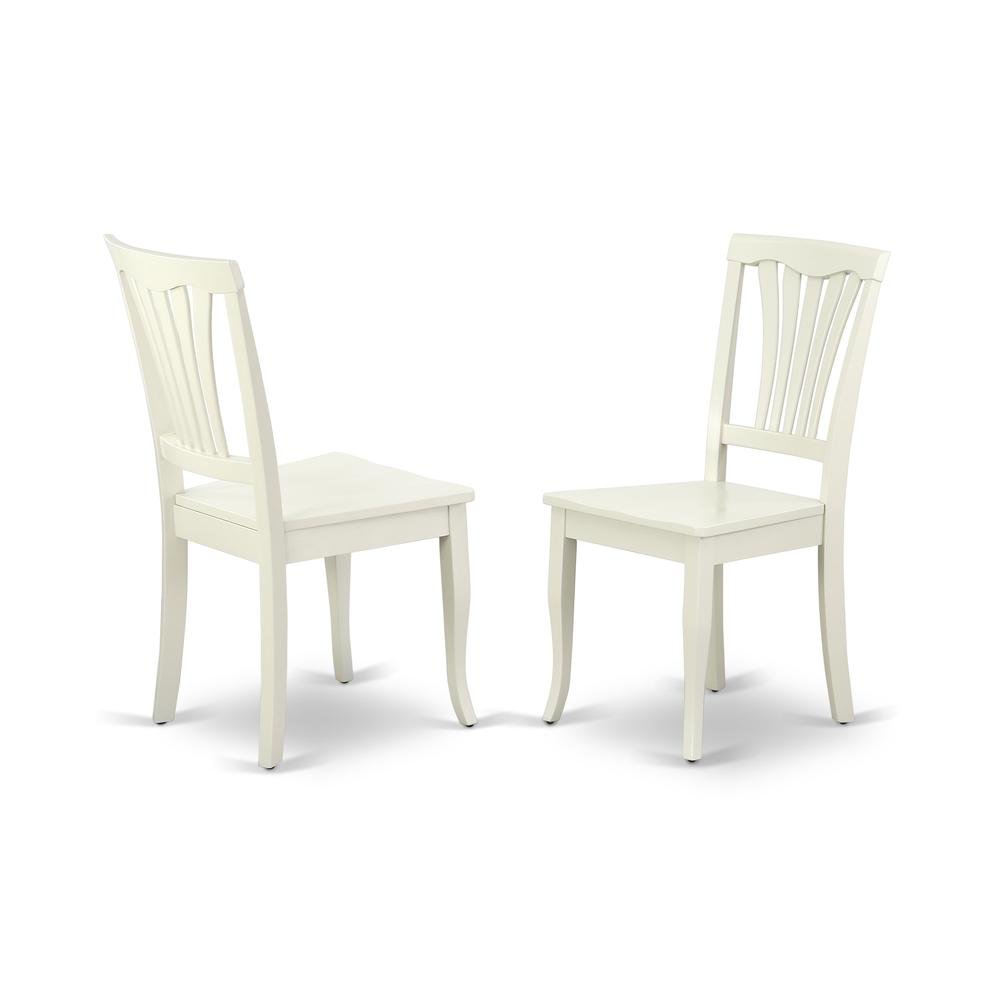 Linen-Upholstered Dining Chair with Wood Legs for Dining Room, Set of 2