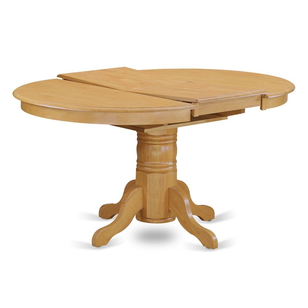 Elegant Oval Dining Table – Extendable Solid Wood Round Kitchen Table