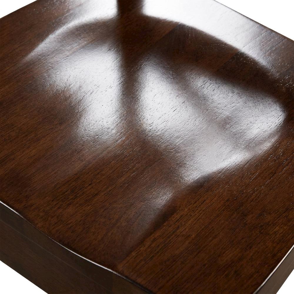 Solid Wood X-Back Dining Chairs with Wood Seat for Dining Room, Set of 2