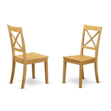 Dining Chair with High Back for Kitchen and Dining Room Table, Oak, Set of 2