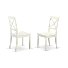 Solid Wood Farmhouse Dining Chairs with X-Back for Dining Room, Set of 2