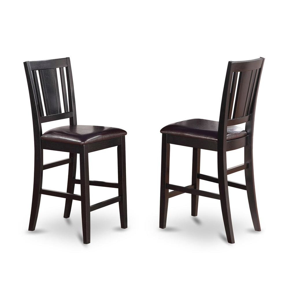 Elegant Counter Height Dining Table Set for 4 with Chairs – Black