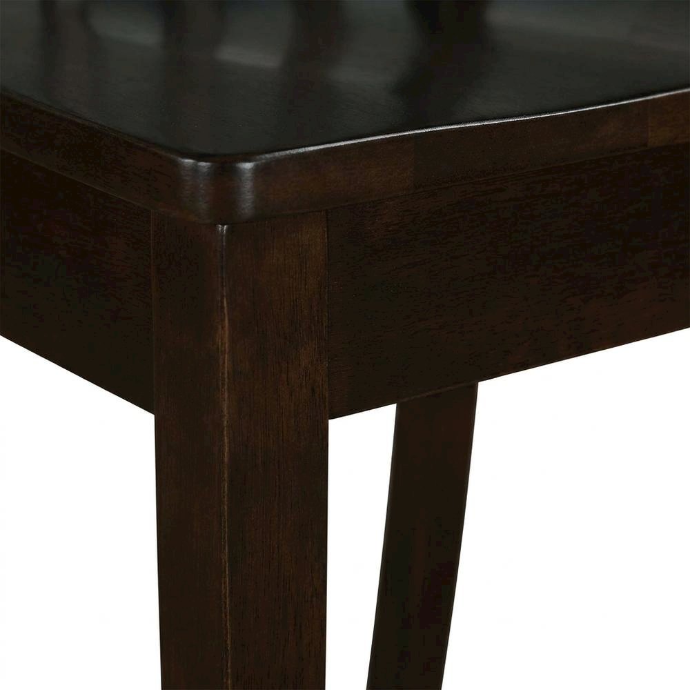 Solid Wood Slat-Back Dining Chairs with Wood Seat for Dining Room, Set of 2