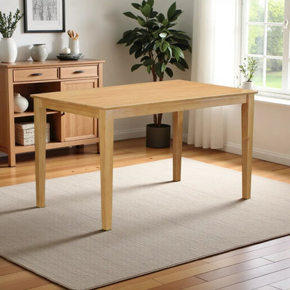 Elegant 60-Inch Counter Height Solid Wood Dining Table – Farmhouse Style